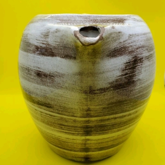 Vintage SANTA ANITA WARE VRENI Coffee Pot Yellow & Brown Swirl. - Picture 3 of 8